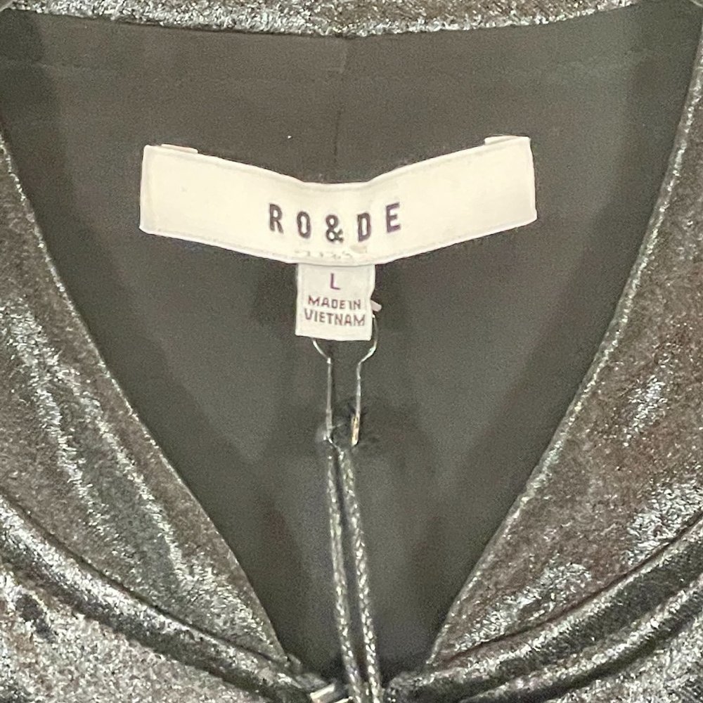 NWT Ro and De Satin Bow Sleeve Jacket - Picture 7 of 8